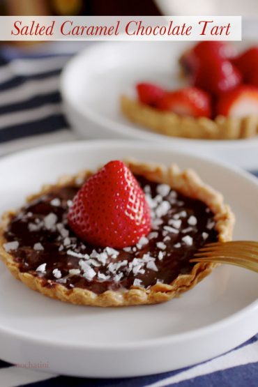 manvi drona salted caramel tart